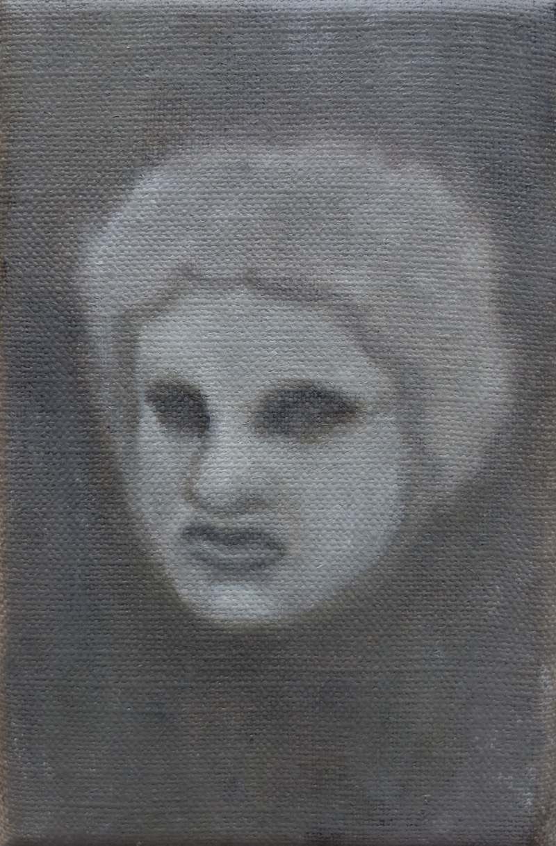 Jesse Asselman Head of a Child, oil on linen, 10 x 15, 2020